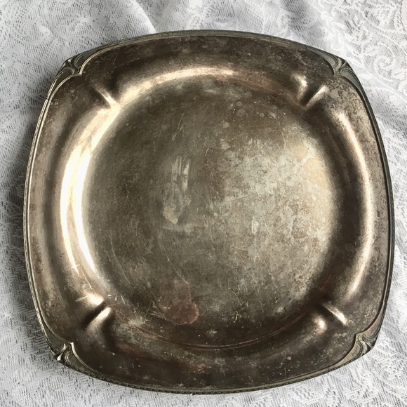 Large Charger Tray Table Decor Deco Style EPNS - Picture 10 of 13